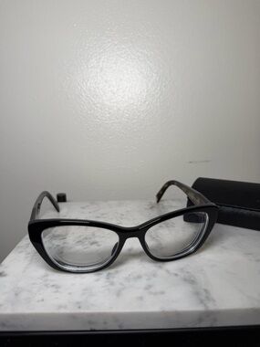 Prada Black Cat-Eye Women's Eyeglass Frames